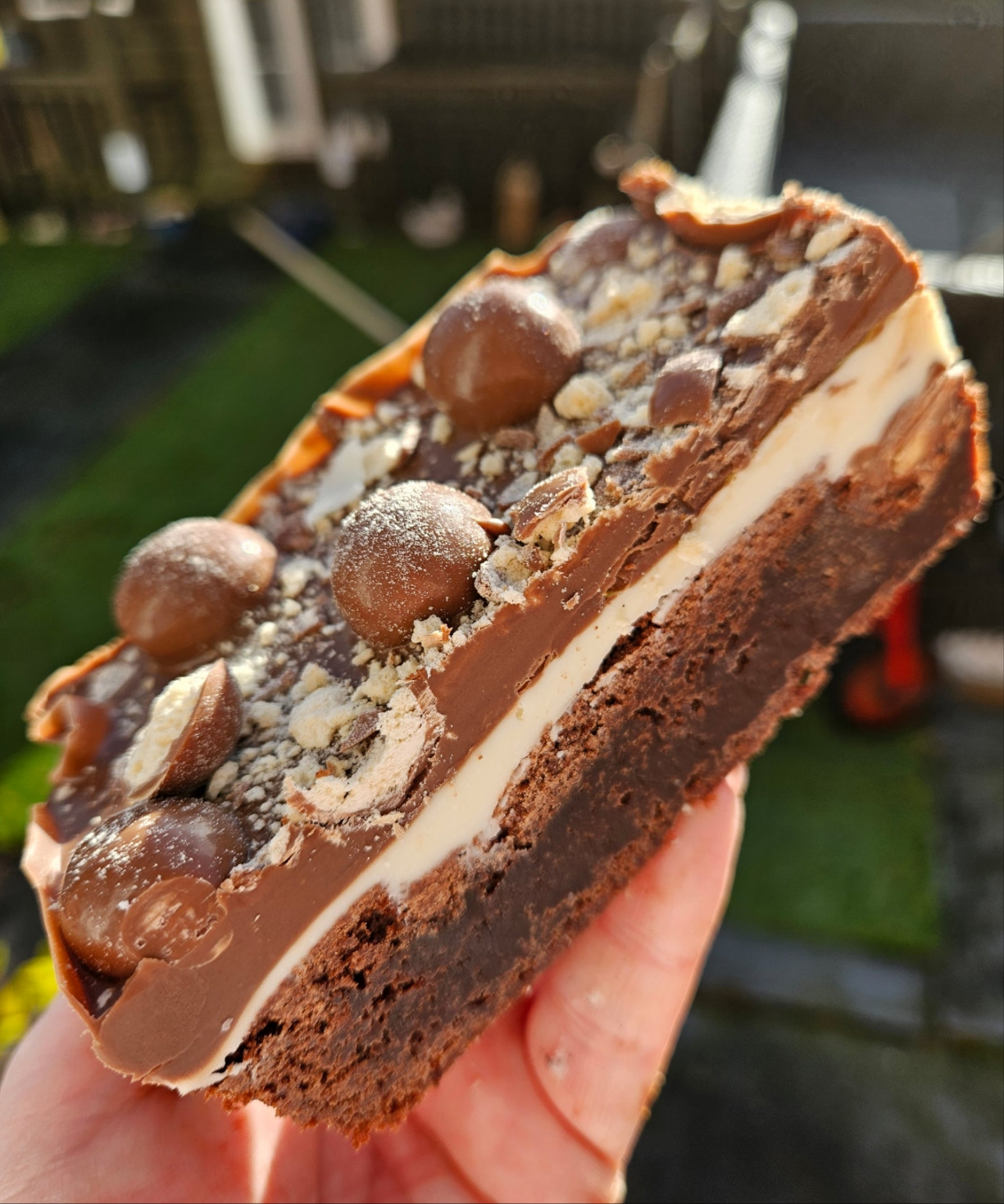 Maltesers white & milk chocolate  Brownie