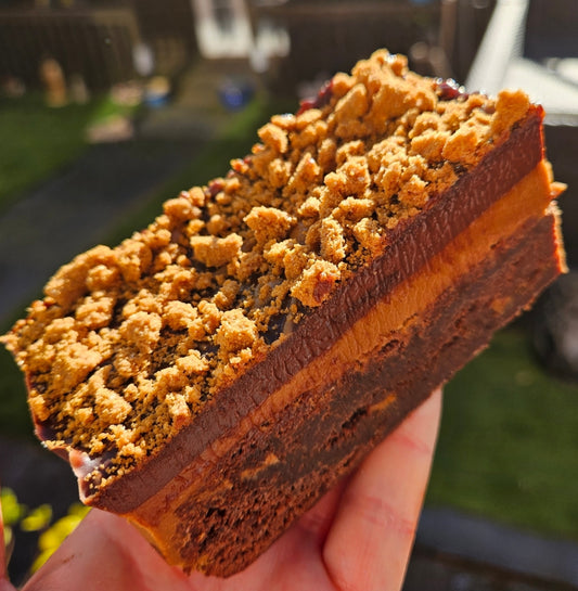 Biscoff layered Brownie
